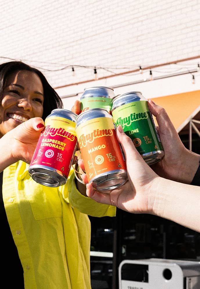 Anytime THC Seltzer | Alcohol Alternative | Microdosed Cannabis